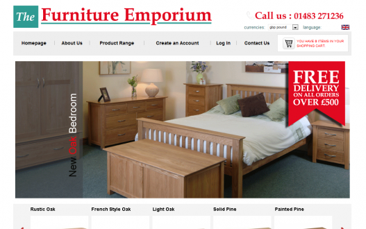 Cranleigh Furniture Website Design, SEO