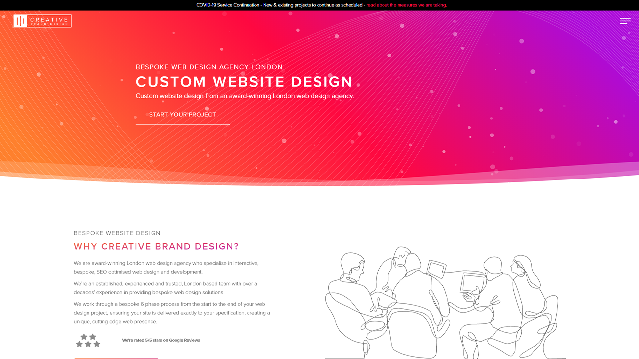 Creative Brand Design - Website Design Page