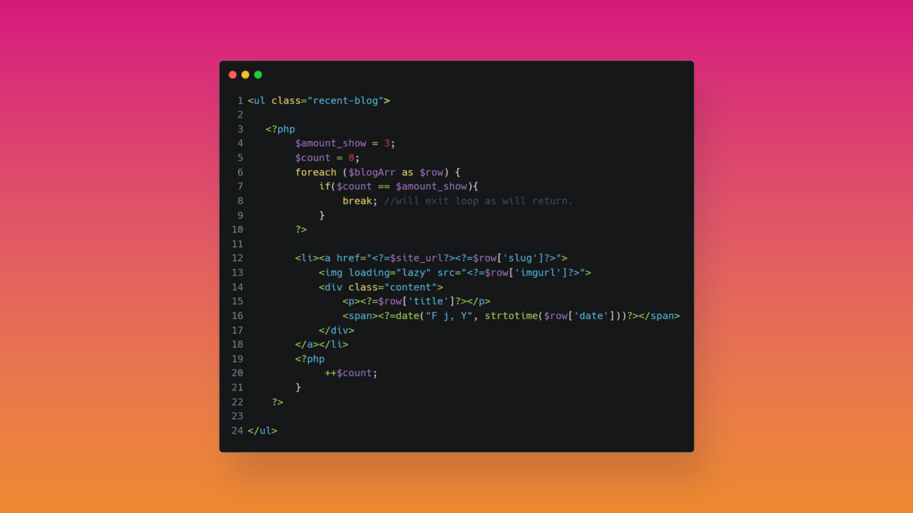 Raw Code Screenshot