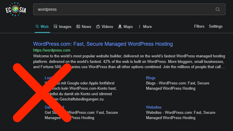 WordPress.com - bad!