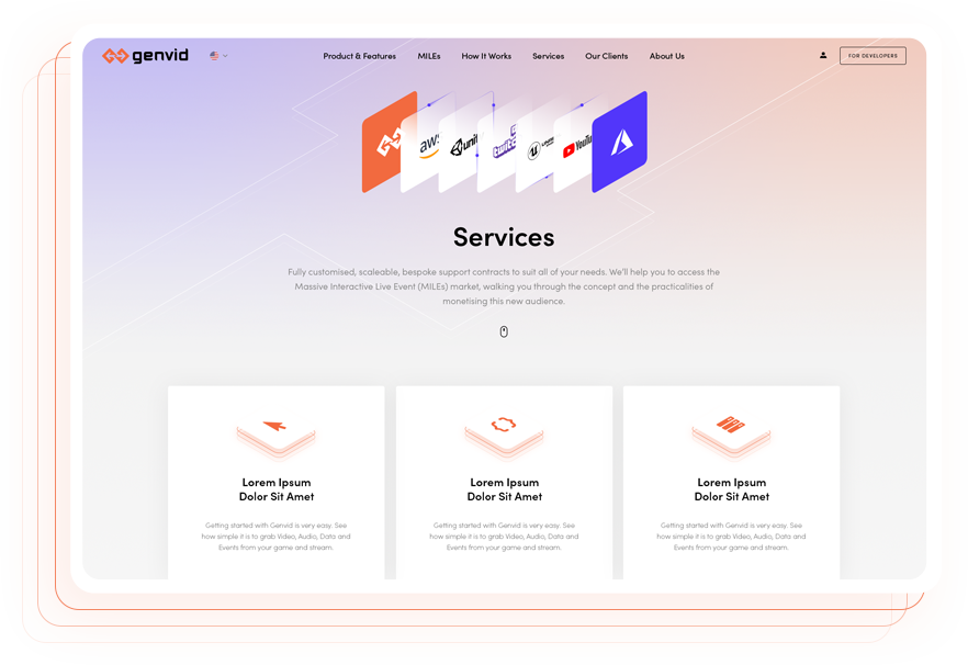 Creative Brand Design - Website Design Page