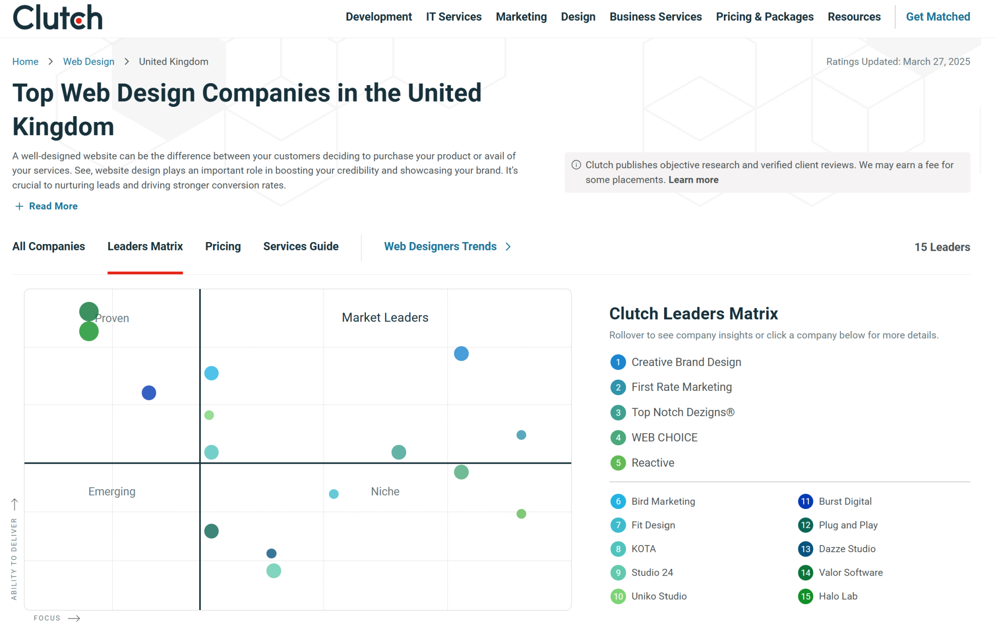 Top 9 Web Design Agencies in the UK in 2026